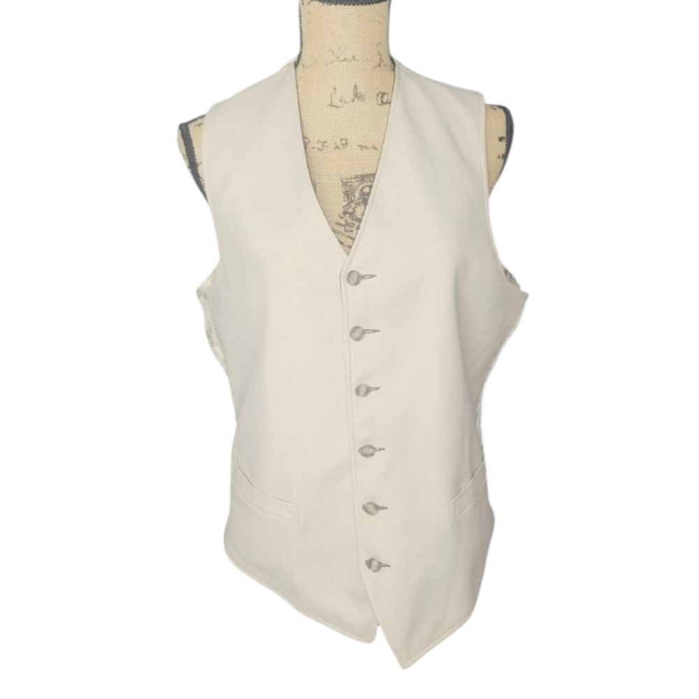 Vintage 1950s 1960s Americana Bald Eagle Unisex Preppy Neutral Androgynous Vest